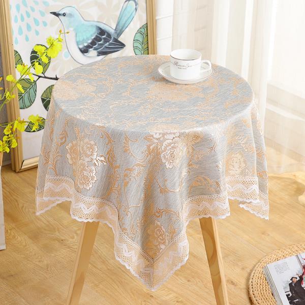 Household Minimalist Dining Table Cloth Countryside Style Small Round Table Cover Rectangular Floral Lace Universal Tablecloth