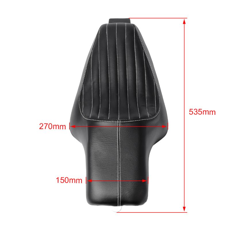 Motorcycle Leather Two Up Driver Front Rear Passenger Seat For Harley Sportster XL Iron 883 1200 48 Forty-eight 2004-2016