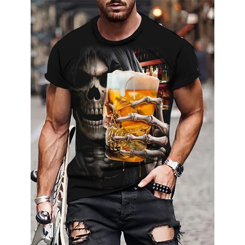 Men s T-shirt Fashionable Casual Short Sleeve S