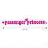 14x2CM Passenger Princess Car Stickers Funny Creative Stickers for Car Rearview Mirrors Vinyl Decoration Funny Car Decor