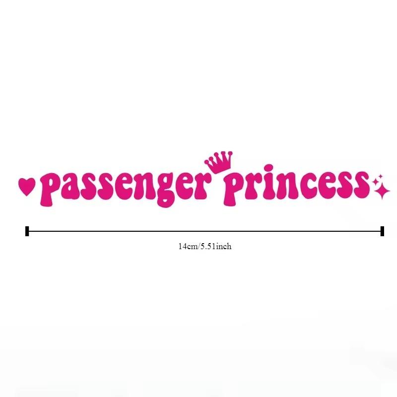 14x2CM Passenger Princess Car Stickers Funny Creative Stickers for Car Rearview Mirrors Vinyl Decoration Funny Car Decor