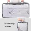 Under-bed Foldable Clear Storage Bag for Clothes, Quilts, and Sundries.