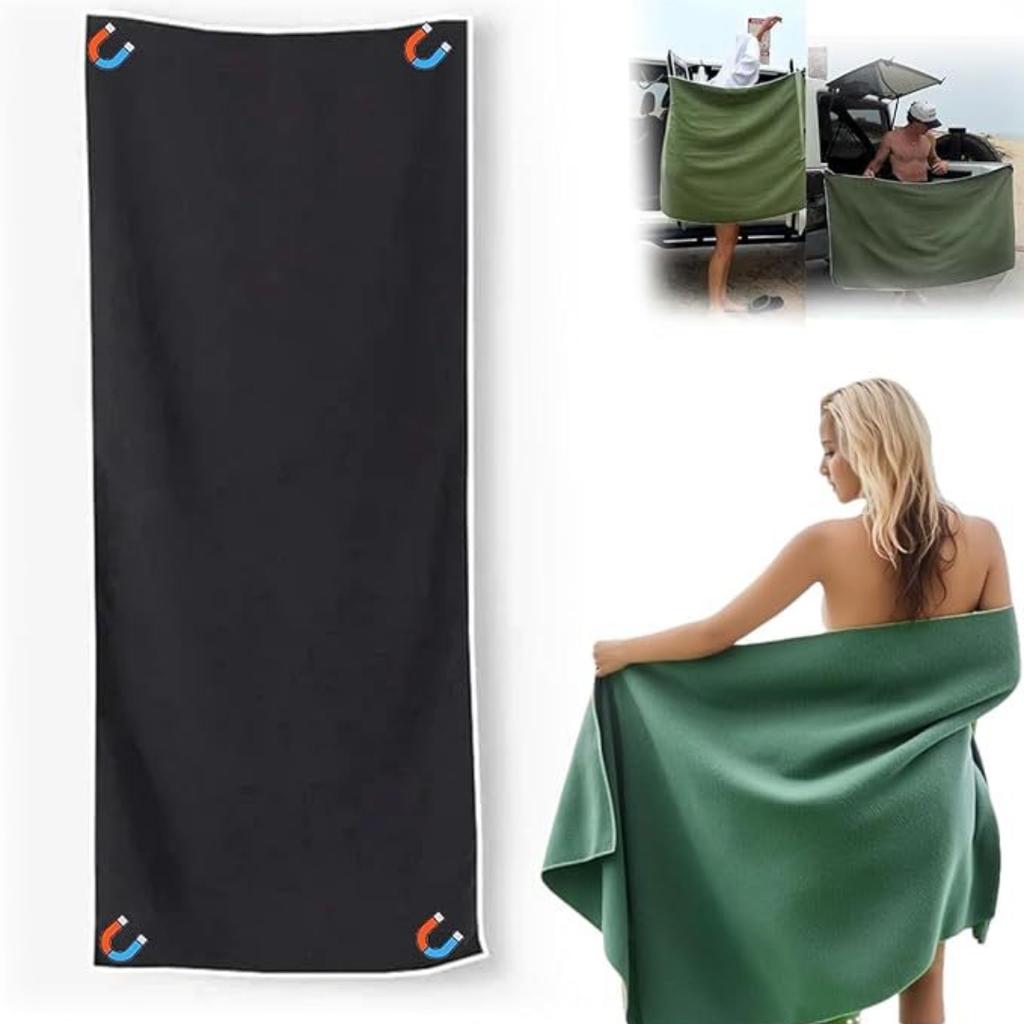 Outdoor Magnetic Bath Towel Quick-Dry Sand-Resistant Beach Towel With Magnetic Closure For Travel Swimming Pool Yoga Hiking