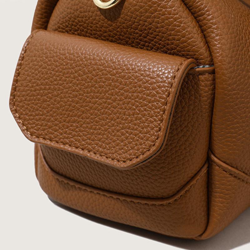 Large Capacity Commuter Boston Bags Fashion Women 2025 New Crossbody Soft Leather Pillow Bag Women's Bag Portable Shoulder