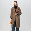 Shetu Women's Winter Mid-Length Double-Faced Wool Coat