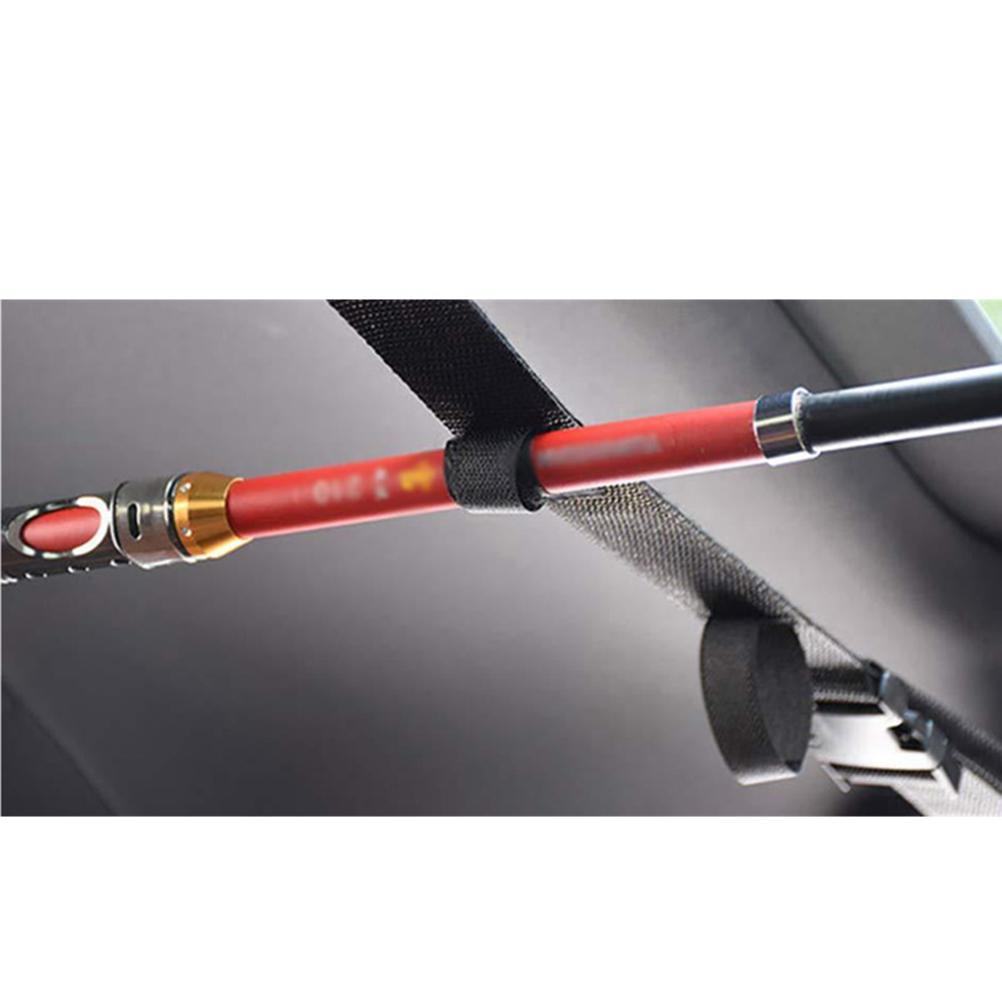 2 pcs Car Fishing Rod Fixing Straps Adjustable Wear Resistant Fishing Rod Holder Belt