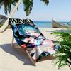 Anime Miku Print Beach Towel, Large Soft Quick Dry Towel for Beach Camping Swimming
