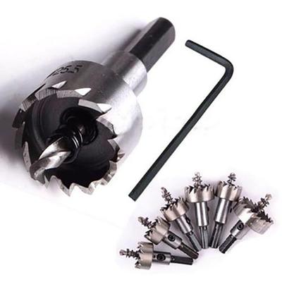 Set di punte da trapano con punta in carburo da 16-50 mm. Strumento per sega a tazza per taglierina in lega di legno e metallo