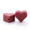 14mm 10Pcs/Lot Heart Shape Silicone Beads Baby Nursing Chewable Teething Beads Pacifier Teether DIY Necklace Accessories
