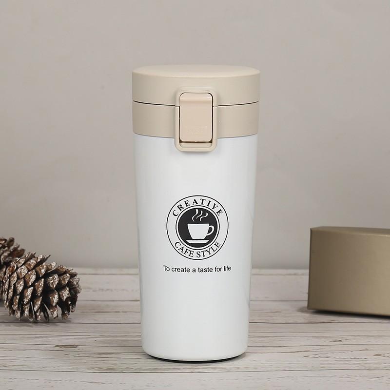 Stainless Steel Vacuum Insulated Travel Mug With Straw Double Wall 304 SS Coffee Cup 500ml Large Capacity Portable Thermos