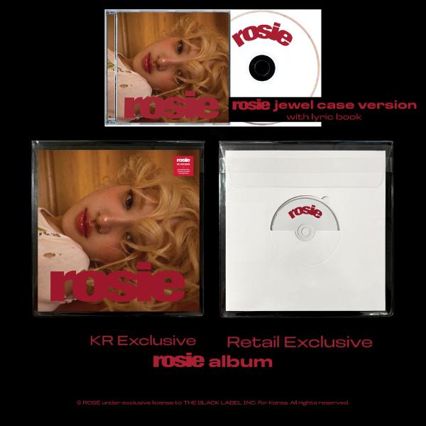 ROSÉ – Første studioalbum ‘rosie’ (3-settspakke: JEWEL + Butikkeksklusiv + KR Eksklusiv / CD)