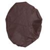 Bar Stool Round Cover PU Leather Stretch Water Proof Elastic Round Barber Shop Chair Cover Coffee Color