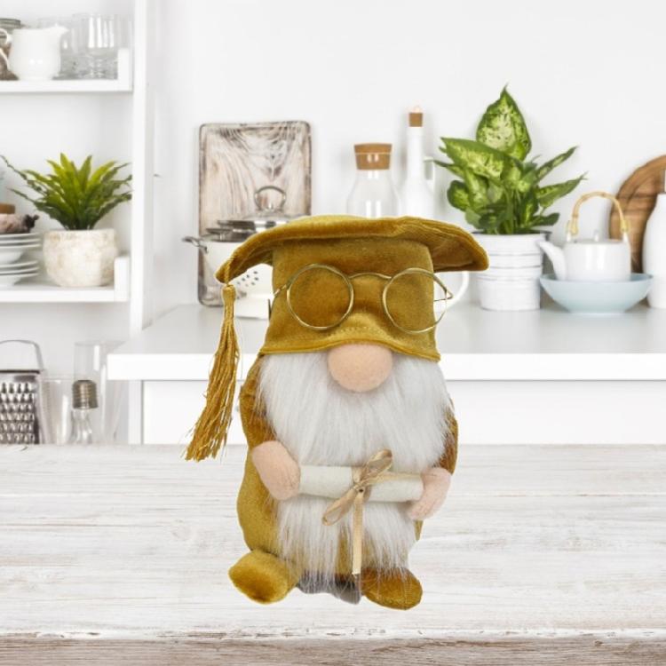 Graduation Season Gnome Doctorial Hat School Office Birthday Holiday Party