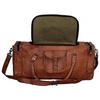 25" Wide Leather Large Travel Luggage Vintage Overnight Weekend Duffel Gym Bag