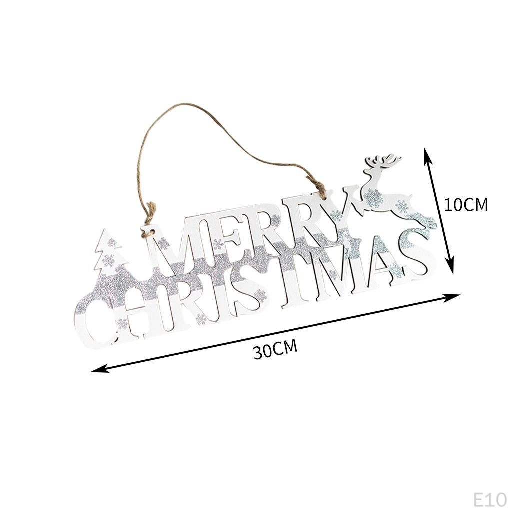Hanging Decoration Elk Craft Festival indoor and outdoor Party Decor Wooden Holiday Gift White for