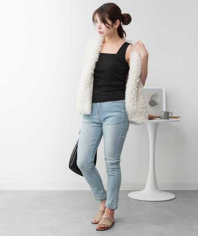 Emptio Square Neck Tank Top with Short and Mini Padded for Posture and Sleeveless Night and Made of Cotton for a Comfortable Butt and Functional Bra