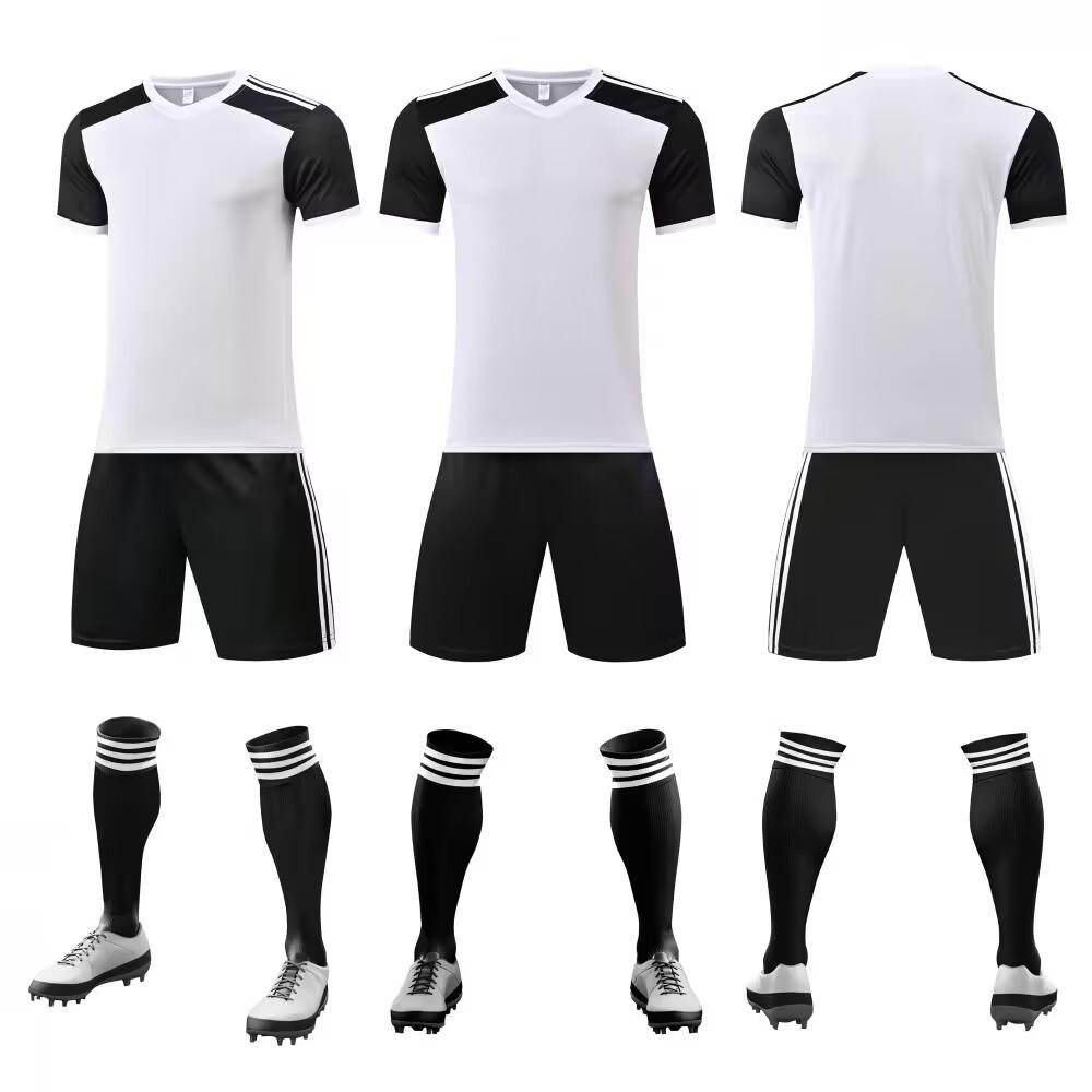Youth and Adult Team Sports Jerseys: Short-sleeved Football and Training Sets for School Students