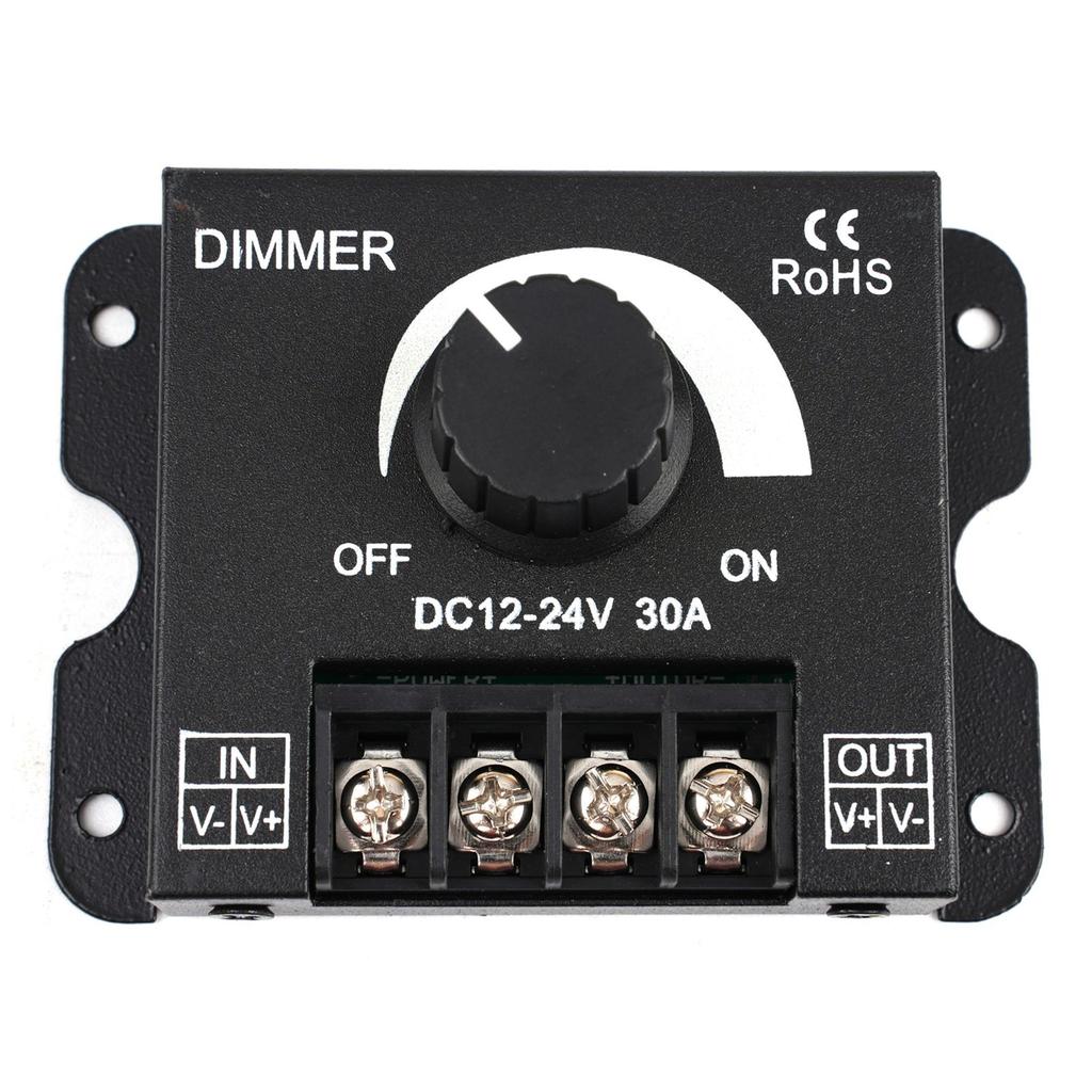 Brightness Adjuster Led Dimmer Power Supply Adjustable DC 12-24V 30A Dimmer Knob