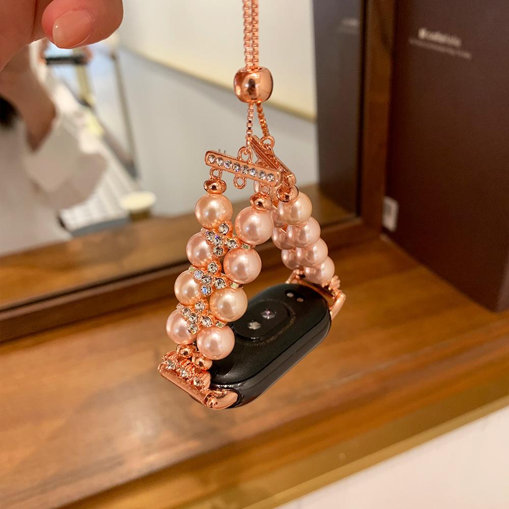 Excellent Summer Colored Bracelet Strap Suitable for Mi Smart Band 9/8/NFC Xiaomi 10 Bling Wristband for Women Watchband