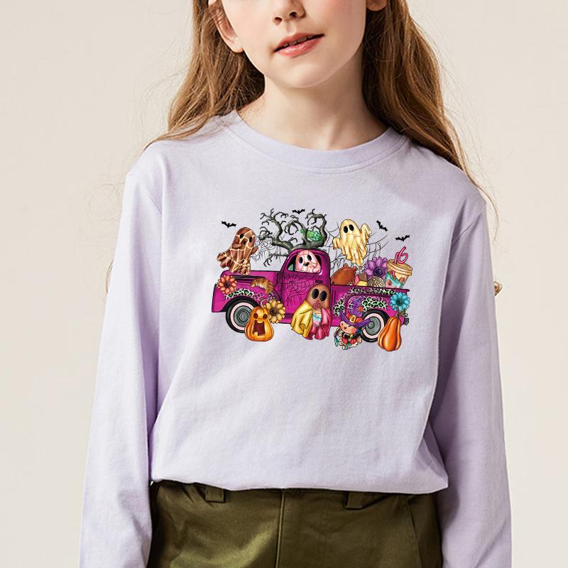 Halloween Ghosts Iron On Transfer T-Shirt Jeans Thermal Press Diy Vinyl A-Level Washable Hoodies Tops Sticker Decoration