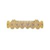 Christmas Explosions Big Color Treasure Zircon Gold-plated Braces for Fashion Hip Hop Personalized Rap Teeth