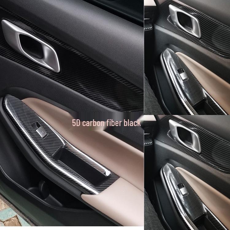 Carbon Fiber Interior Stickers for Changan CS55PLUS 2nd Gen: Gear & Console Trim