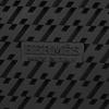 Pristine HERMES Sandals Hercules Black Navy Leather Mens 44 Used