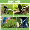 2-in-1 Weed Puller with Long Handle Adjustable Manual Weeder Hand Weed Rake And Heavy Duty Garden Hoe with Gloves
