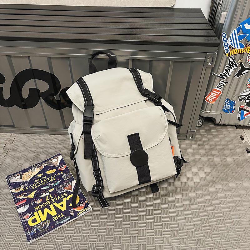 Schoolbag Mountaineering Travel Backpack Men's and Women's Outdoor Leisure Trend College Student School Bag Junior High School Student High School