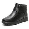 Women's Low-Top Slip-On Casual Winter Shoes with Fleece Lining and Synthetic Leather Round Toe