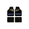 Sparco SPC1901 Universal Car Floor Mats Set Black/Blue (4 Pcs)