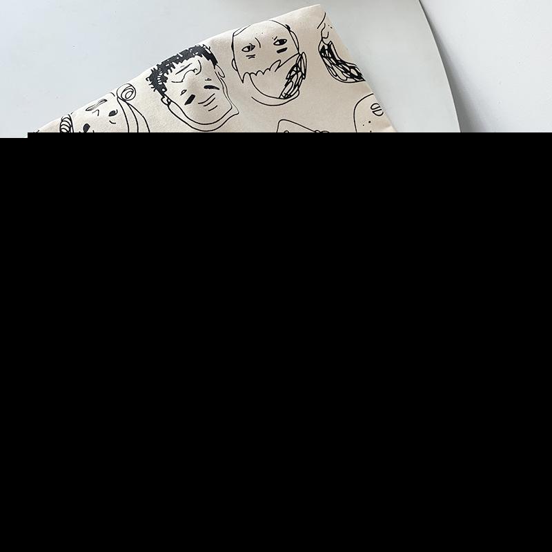 Designer Literary Illustration Canvas Tote: Large Capacity, Summer Style for Female Students