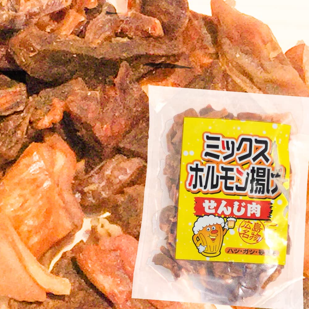 Gemischte Hormone Senji Fleisch 70g 12 Beutel Set Schweinefleisch Schweinefleisch Hähnchen Snacks Snacks Bier Delikatesse Hiroshima Spezialitäten Herz, Magen, Muskelmagen,