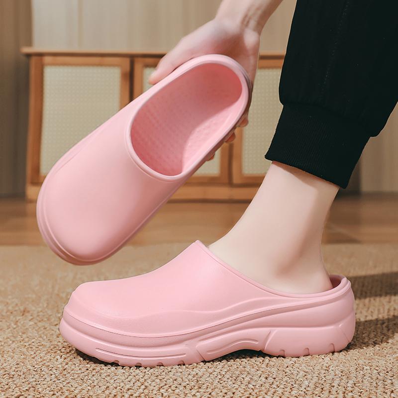 Letní pánské nové pantofle venkovní protiskluzové turistické platformové vnitřní voděodolné dámské EVA integrované kuchařské boty