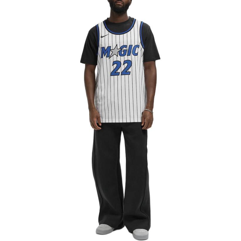 Nike NBA Swingman Orlando Magic 2025/26 Season Association Edition Logo Stripe Crew Neck Basketball Jersey Men jersey HM3973-101
