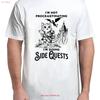 Im Not Procrastinating Doing Side Quests RPG Gamer Cat Adult S 4XL T Shirt Vintage Washed Graphic Breathable Comfortable