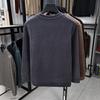 Men's Fashion Long-Sleeve Velvet Warm Hoodie - Autumn/Winter Round Neck Knit Casual Top