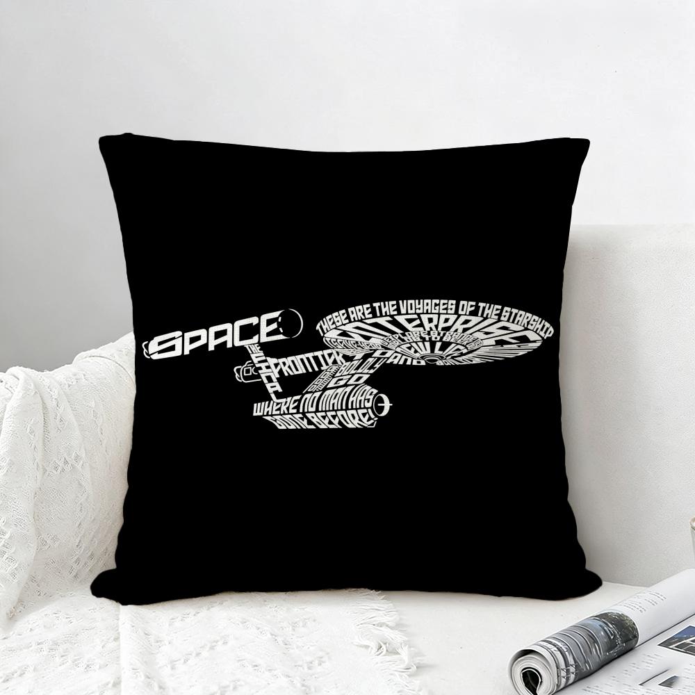 Franchise Star Trek Cushion Cover Natural Linen Pillowcase Set AllinOne Decor for Sofa Bedroom Chair