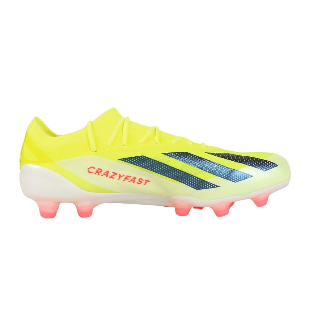 Adidas X Crazy Fast Alphaskin Elite MCO84 Soccer Team Solar White Size cm HG/AG Cleats, Yellow/Core Black/Footwear (IF0653), 28.0