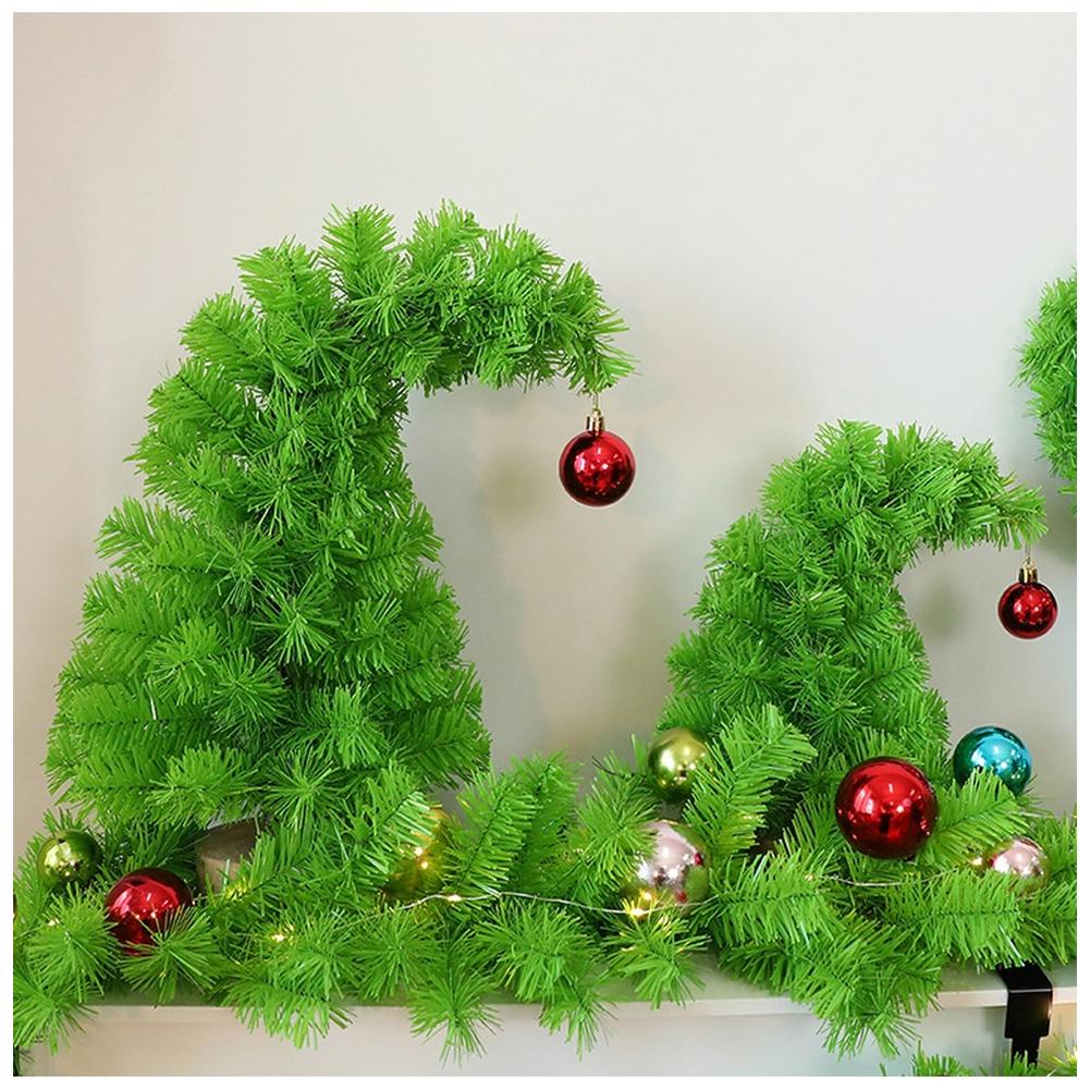 Christmas Tree Ornament PVC Desktop Ornament Flexible Branches