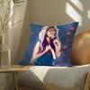 Singer L-Lee Ji Eun Iu Fun Beautiful Pillow Case Pattern Printed Pillowcase For Living Room Sofa Cushion Cover & Bedroom Decor