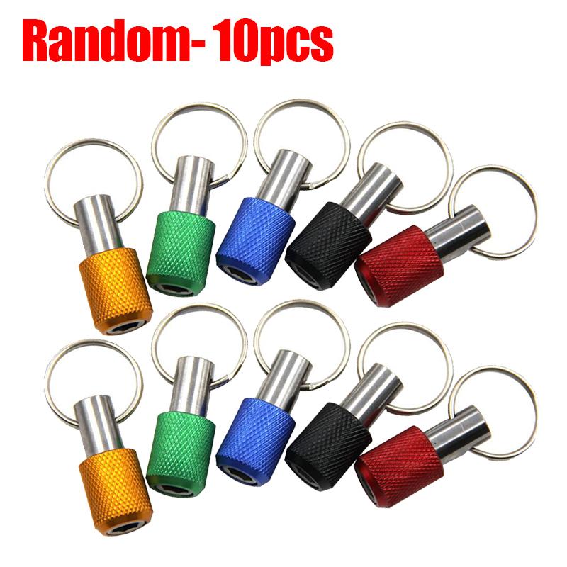 10/1pcs Hex Shank Screwdriver Bits Carabiner Hexagon Sleeve Extension Rods Holder Keychain for Quick Release Impact Driver Drill