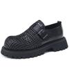 Big Head Derby Shoes Men's Advanced Sense Commuting Thick Sole Hand-woven One Pedal Hollow Breathable Casual Heightening Tide Shoes