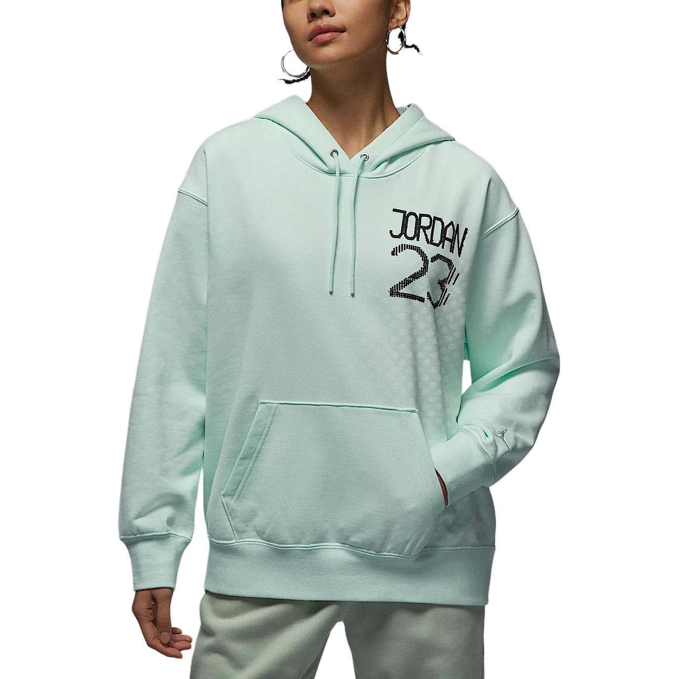 

Jordan As W J Flt Flc Cny Limited Edition Simple Comfortable Soft Hoodie Women hoodies Light-Green HQ6072394 XS