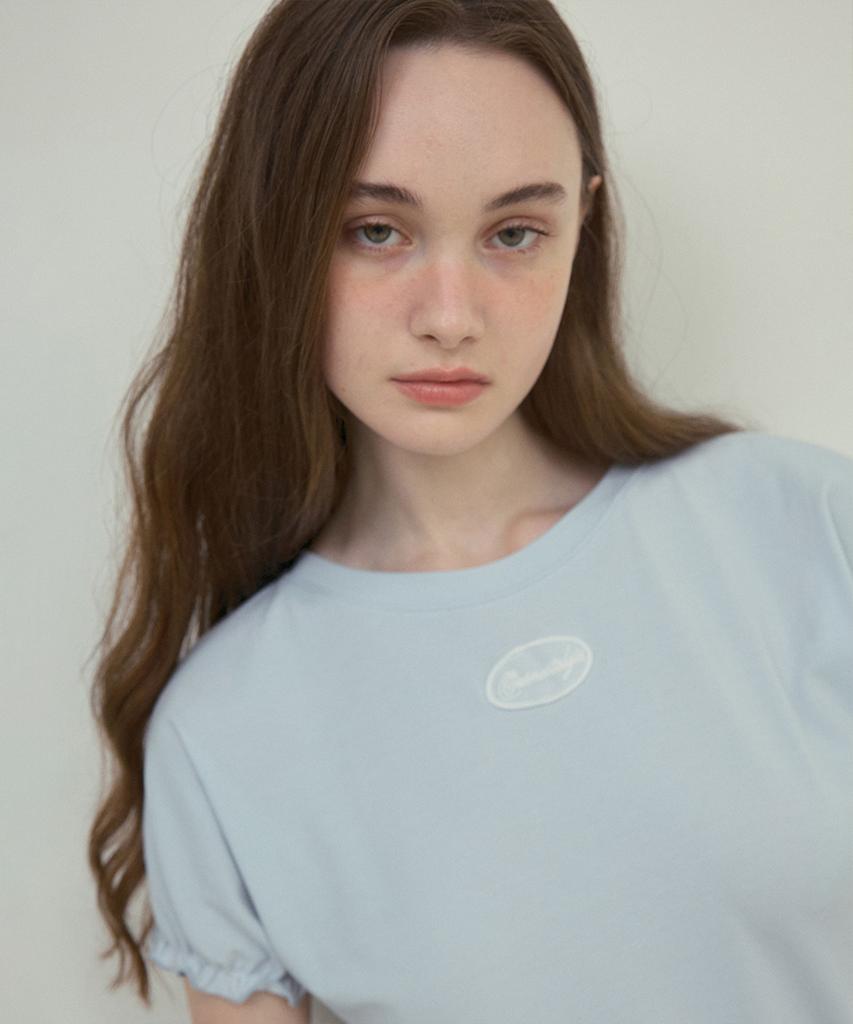 Aueonoseuteljia Honeydew Puff T-Shirt_Baby Blue(O25-Tp09)
