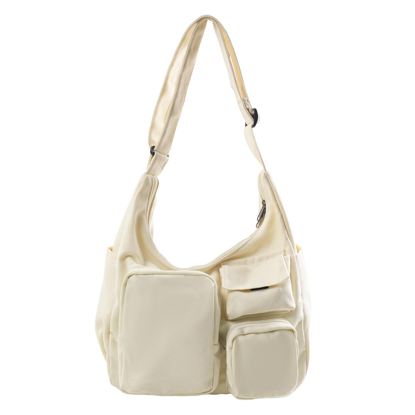 

Сумка кроссбоди двойного назначения, многокарманная, большой вместимости, на плечо белый