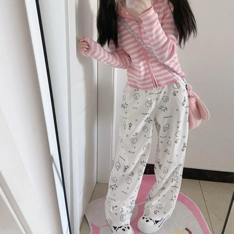 Cartoon Pants Casual Pants Loose Pants Home Fashion Can Be Worn Outside Cute Girl Gift For Girlfriend