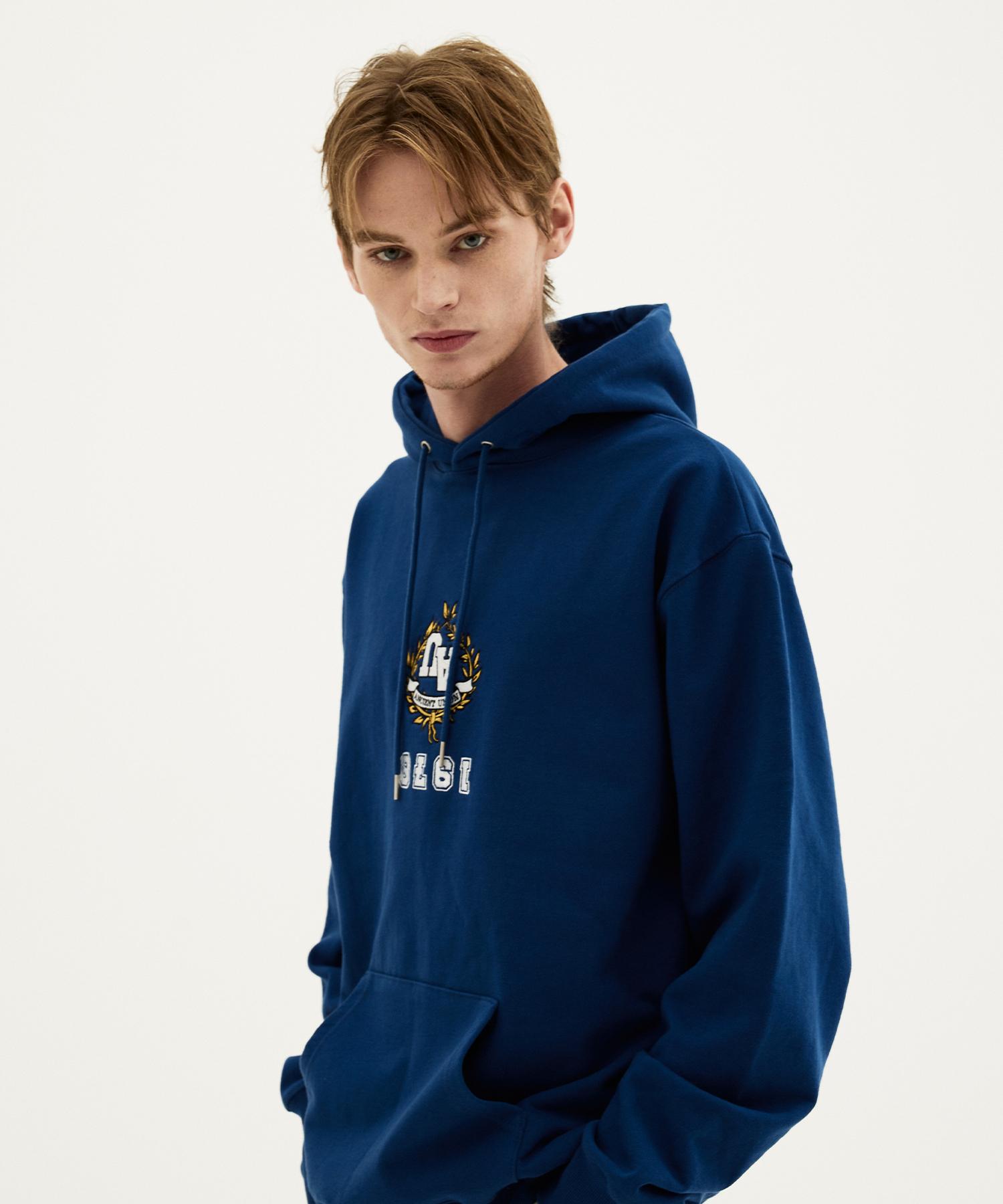 Ancient Union 1970 Pullover Hoodie Deep Blue L Size