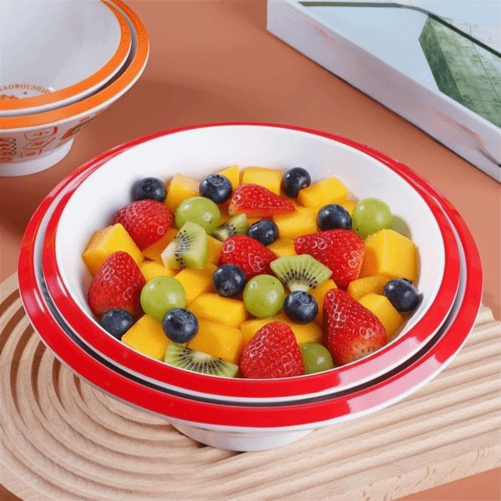 Thickened Melamine Noodle Bowl Imitation Porcelain Conical Rice Bowl Durable Ramen Bowl Restaurant