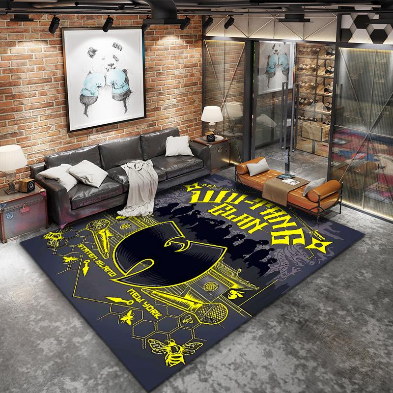 Wutang Clan Carpet Rug For Living Room Bedroom Home Sofa Decoration Kids Play Nonslip Floor Mat